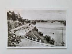 Vykort Trollhättan Utsikt över älven från Fagerstrand.