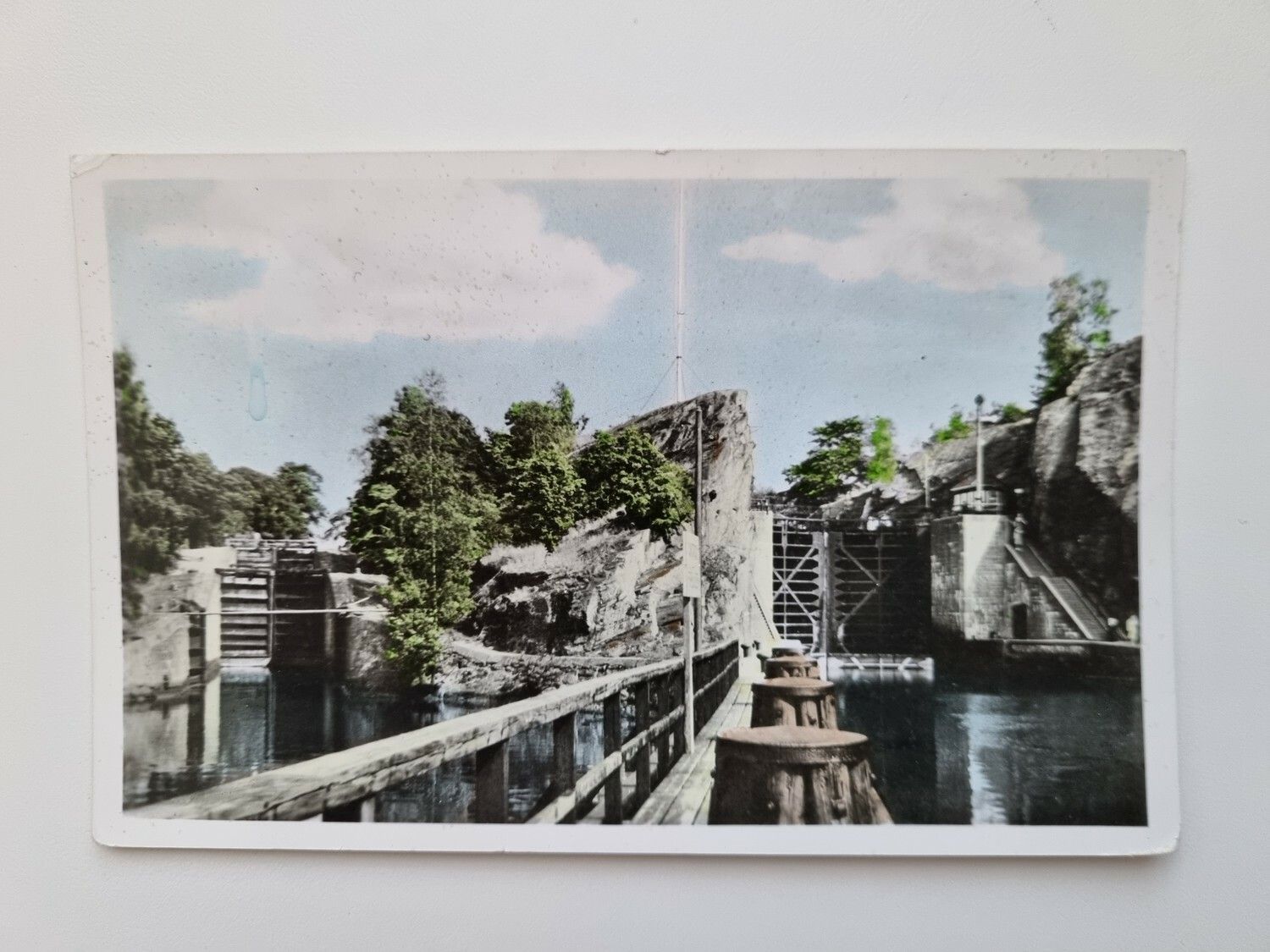 Vykort Trollhättan, Nya Slussarna