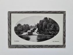Vykort Trollhättan. Nya Slussarne, 1915