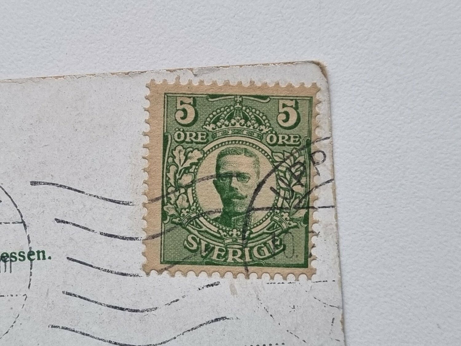 Vykort Trollhättan. Nya Slussarne, 1915