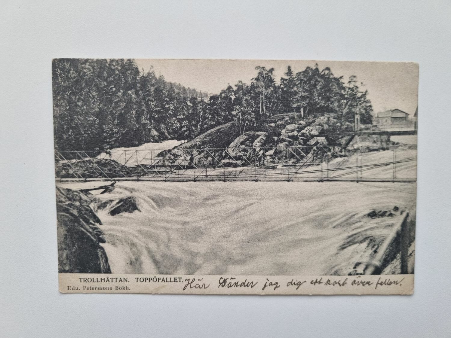 Vykort TROLLHÄTTAN. TOPPÖFALLET