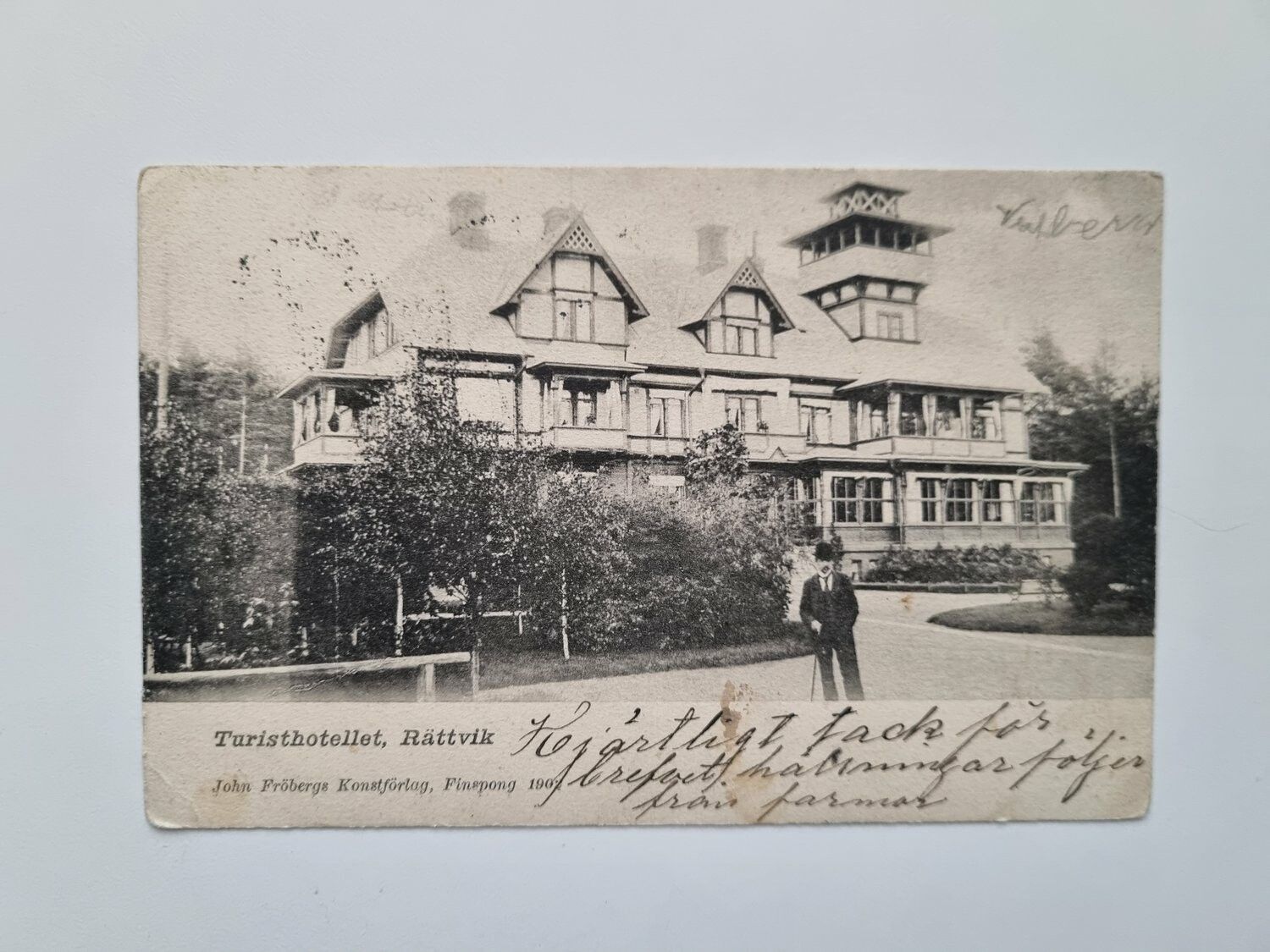 Vykort Turisthotellet, Rättvik, 1903