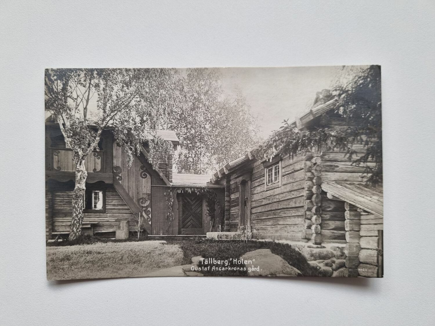 Vykort Tällberg, Holen Gustaf Ancarkronas gård 1919