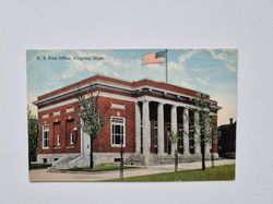 Vykort U. S. Post Office, Virginia, Minn