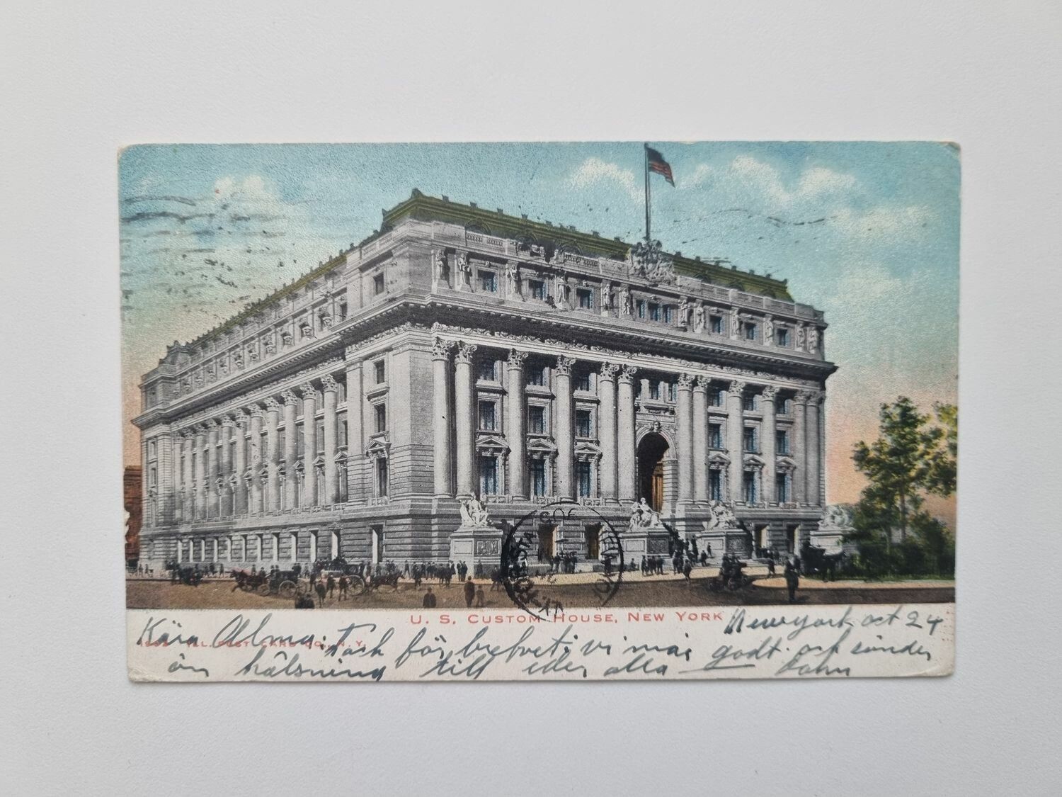Vykort U. S. CUSTOM HOUSE, NEW YORK 1905