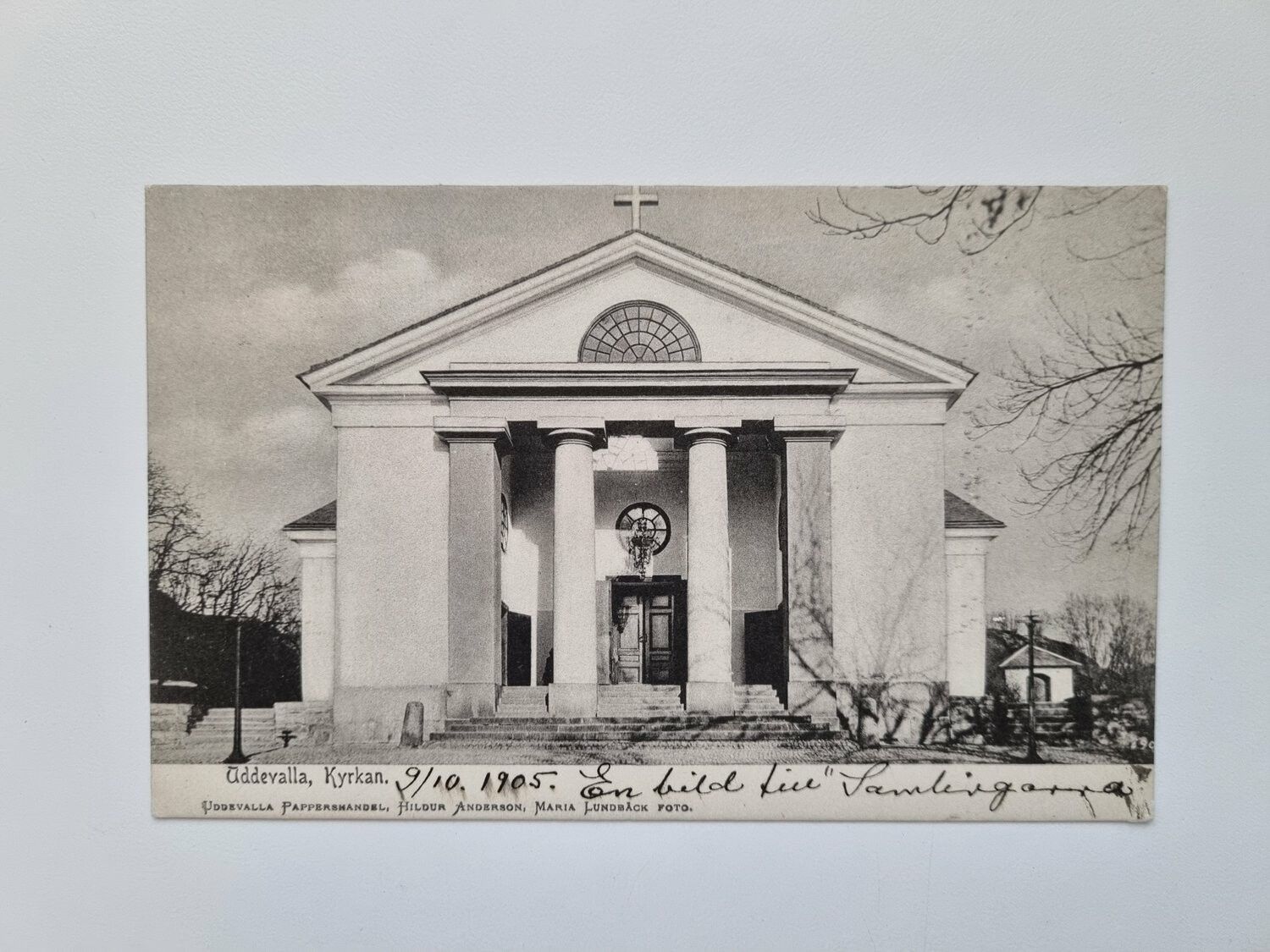 Vykort Uddevalla, Kyrkan 1905