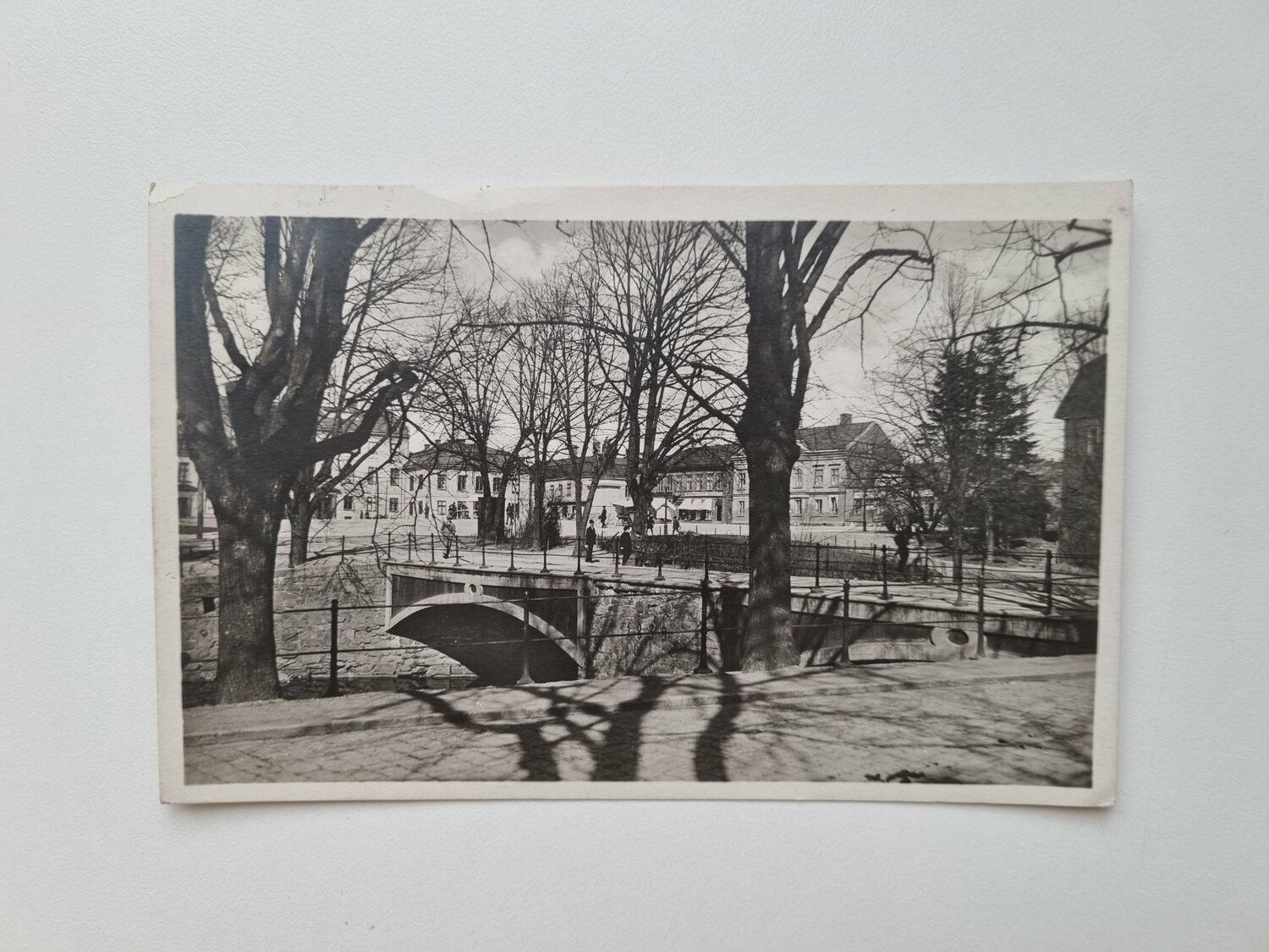 Vykort Uddevalla, Parti över Torget, 1931