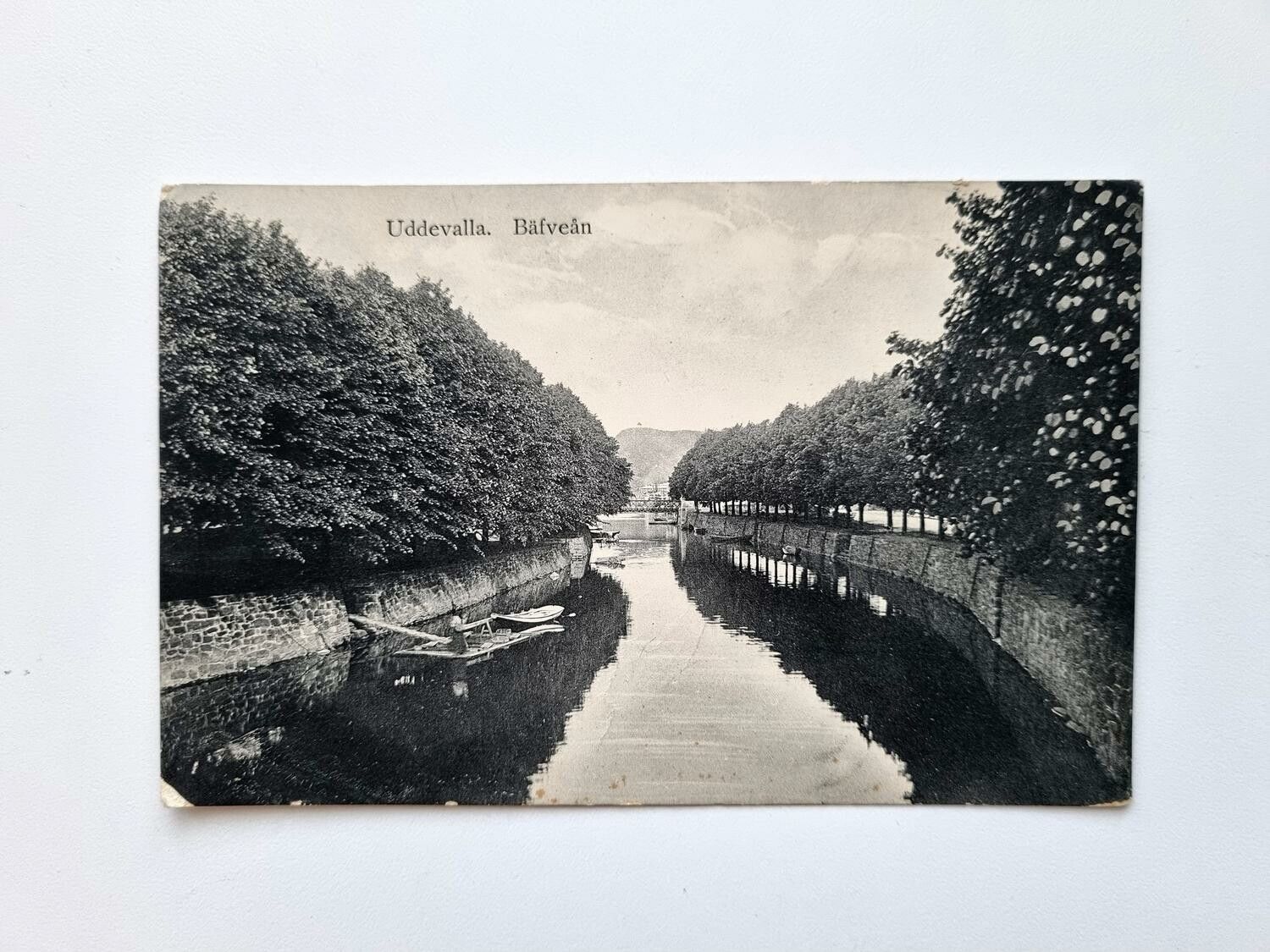 Vykort Uddevalla. Bäfveän, 1912