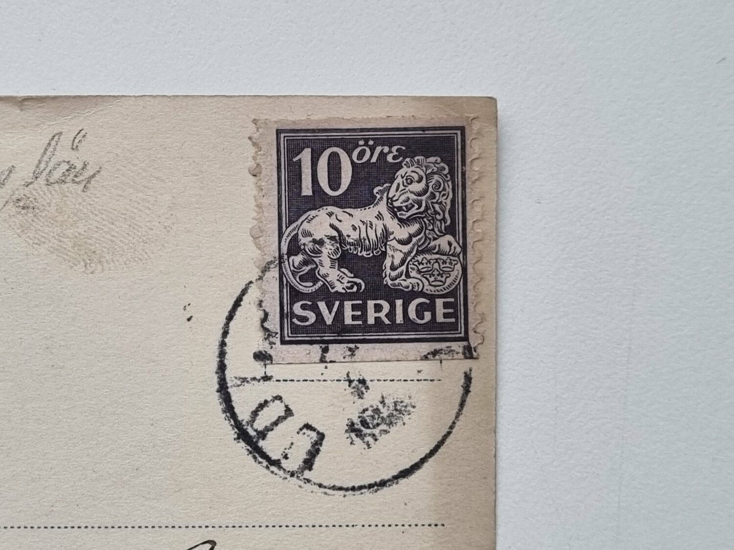 Vykort Uddevalla, Parti över Torget, 1931