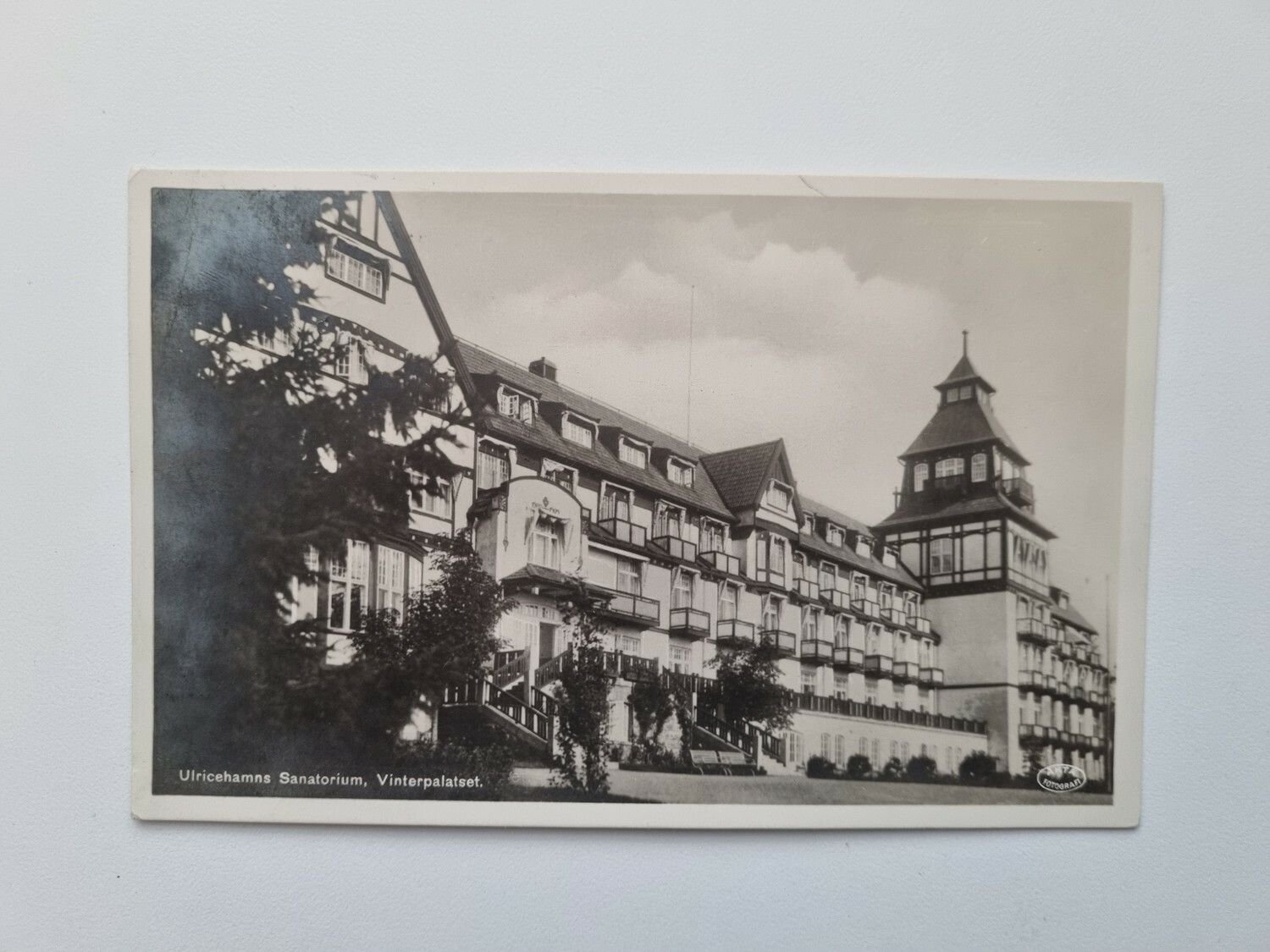 Vykort Ulricehamns Sanatorium, Vinterpalatset, 1934