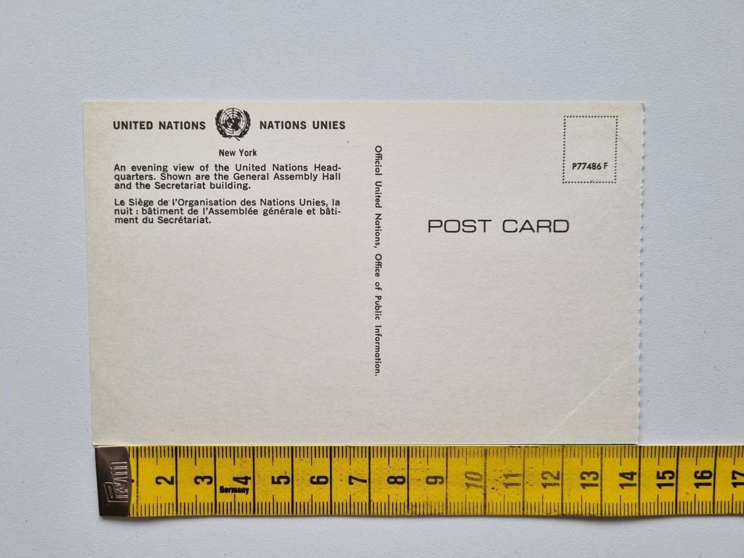 Vykort United Nations Headquarters