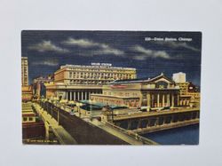 Vykort Union Station, Chicago
