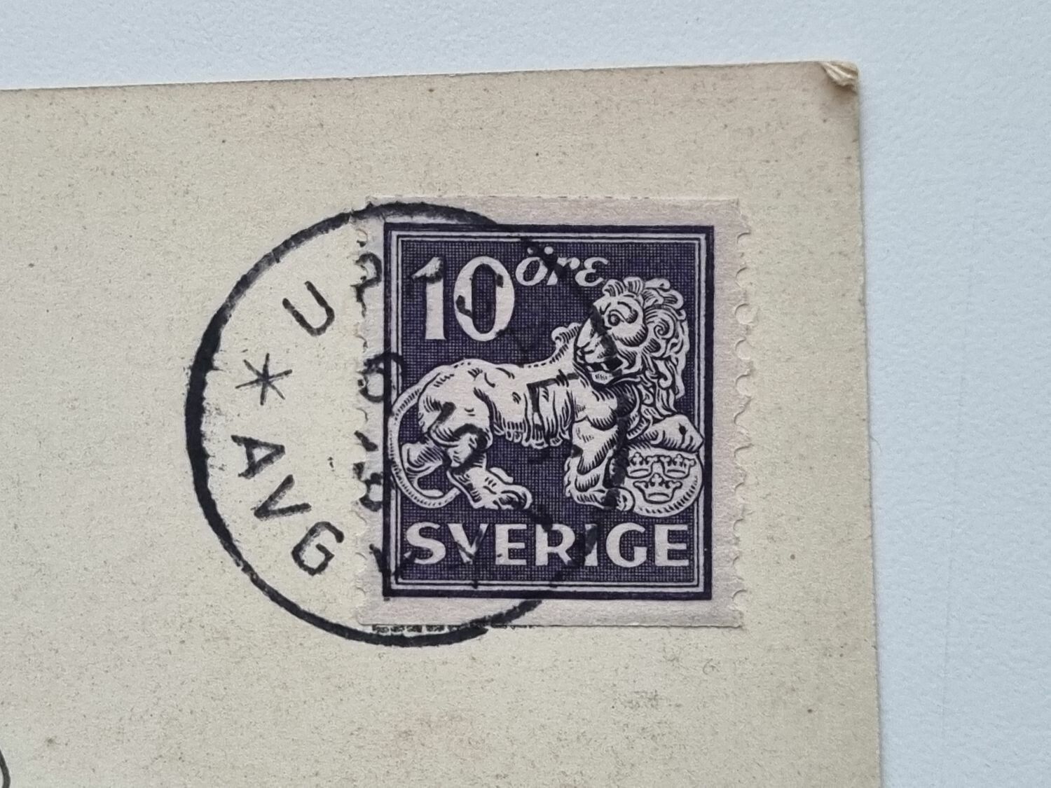 Vykort Uppsala Carolina Rediviva 1933