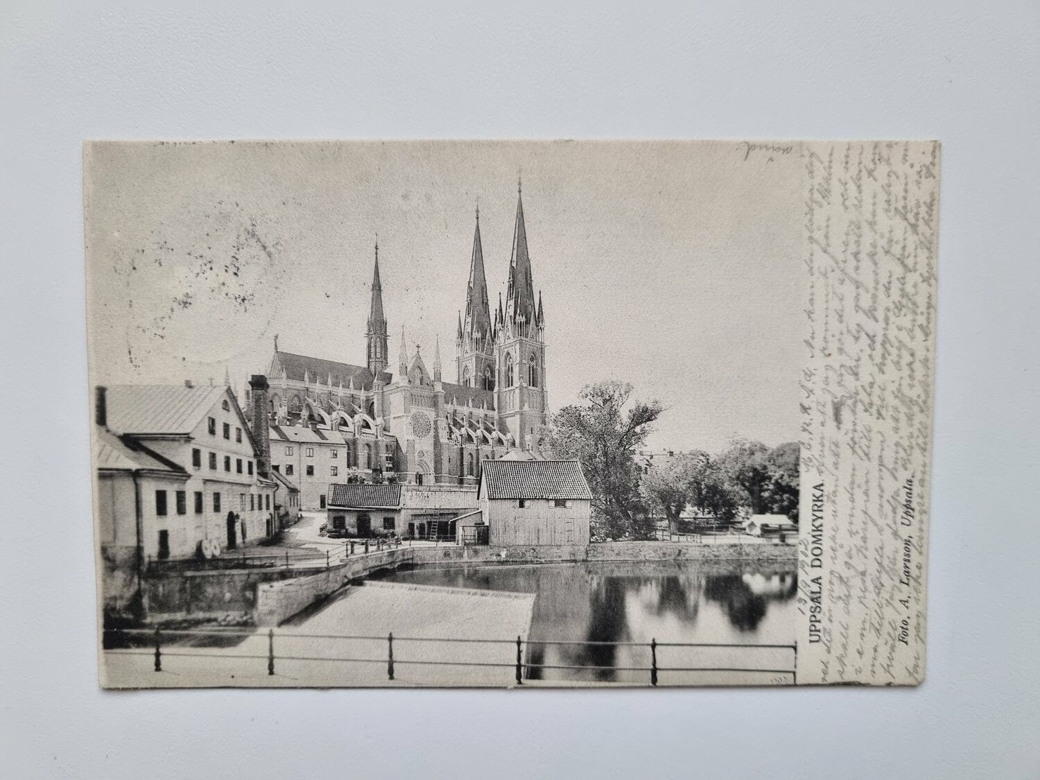 Vykort UPPSALA DOMKYRKA 1902