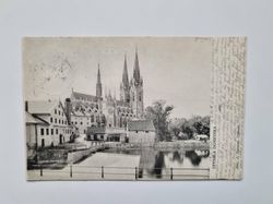 Vykort UPPSALA DOMKYRKA 1902