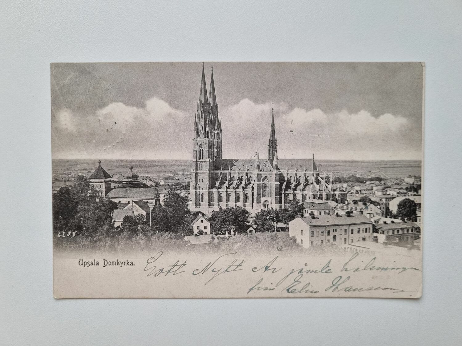 Vykort Upsala Domkyrka, 1900