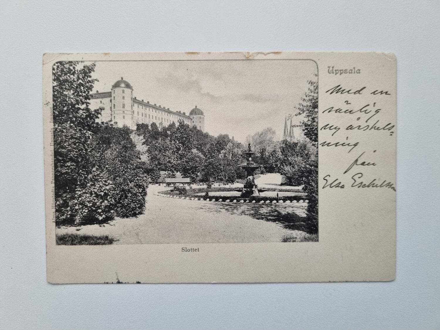 Vykort Uppsala Slottet, 1905