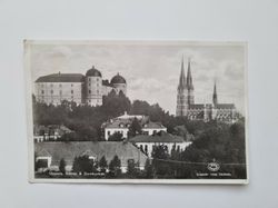 Vykort Uppsala. Slottet & Domkyrkan