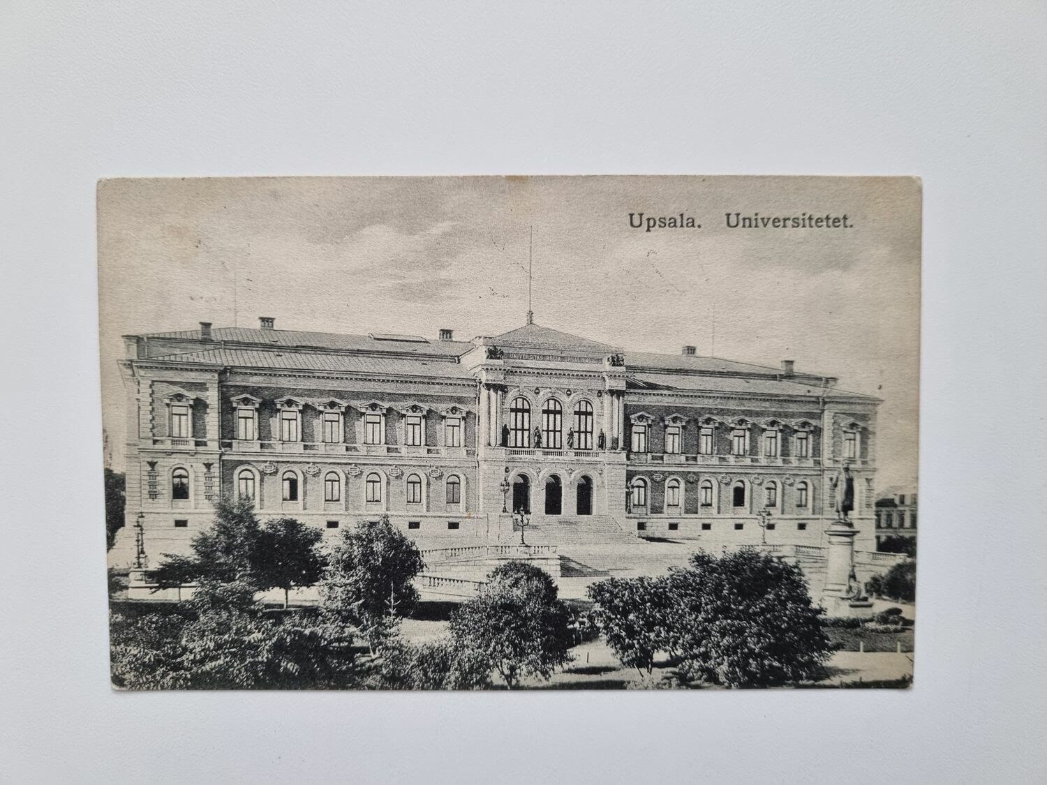 Vykort Upsala. Universitetet 1912