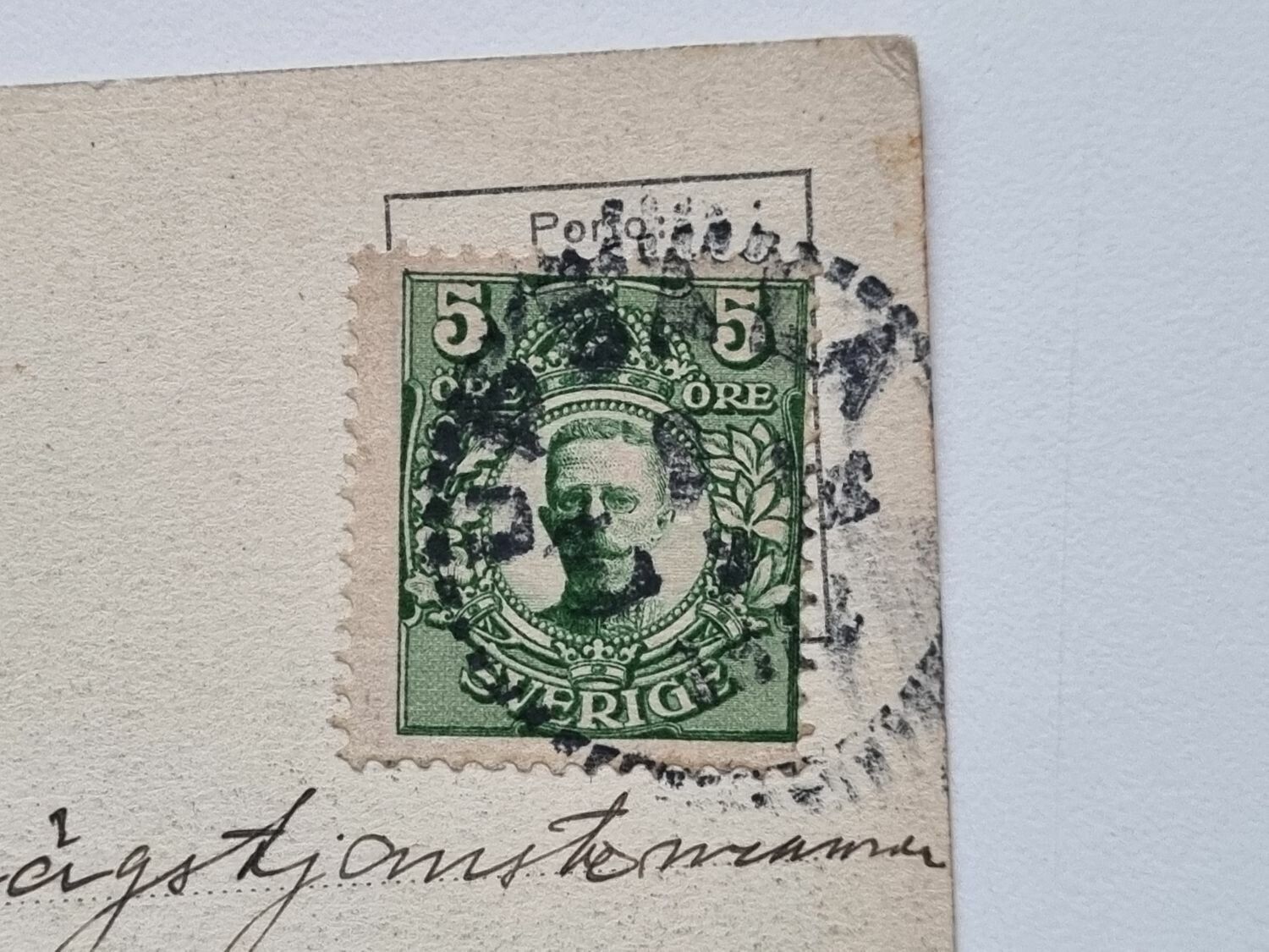 Vykort Upsala. Universitetet 1912