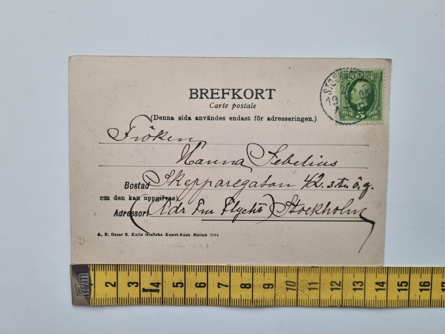 Vykort Utsigt vid Skurubro, 1905