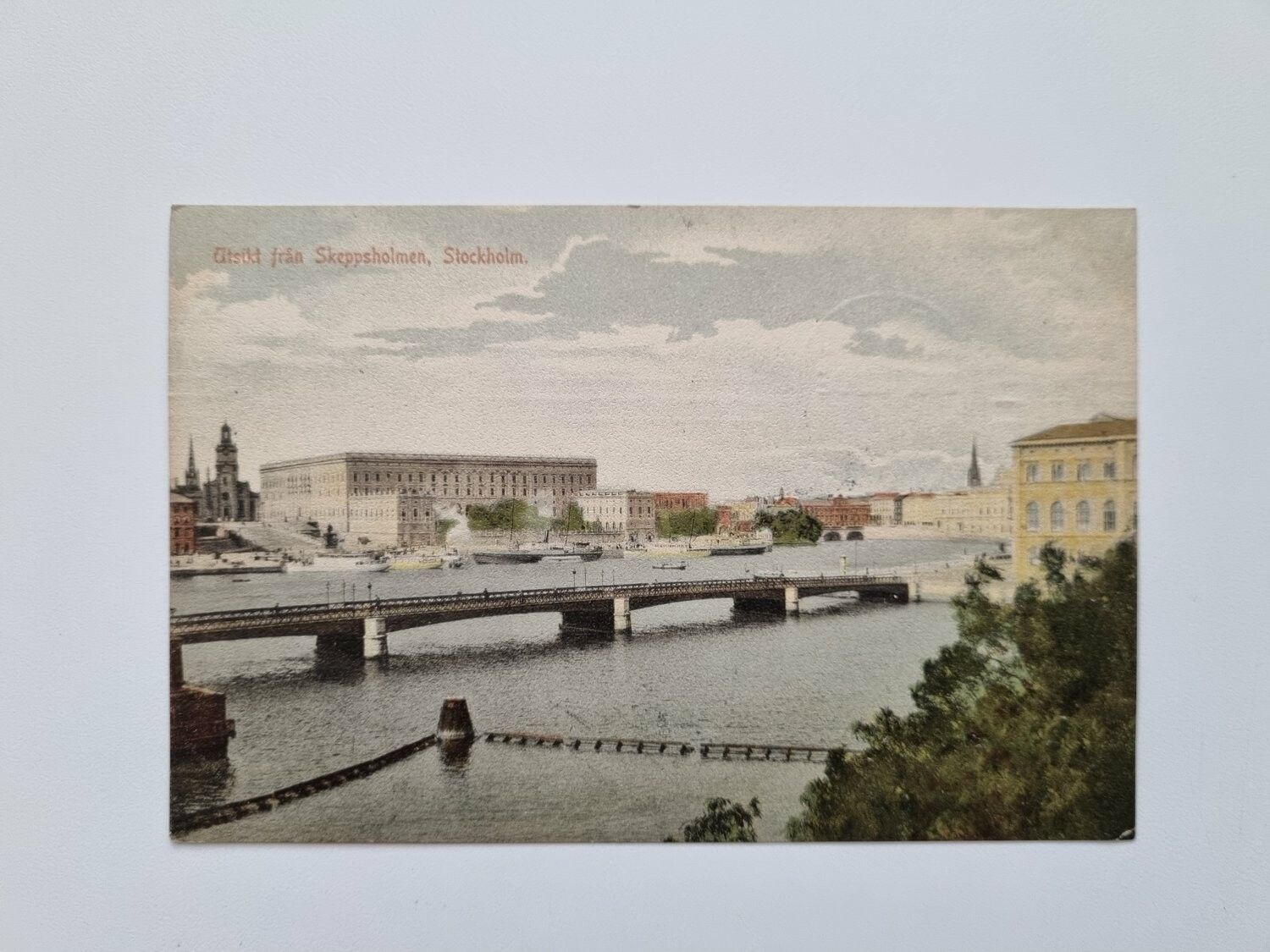 Vykort Utsikt från Skeppsholmen, Stockholm 1910