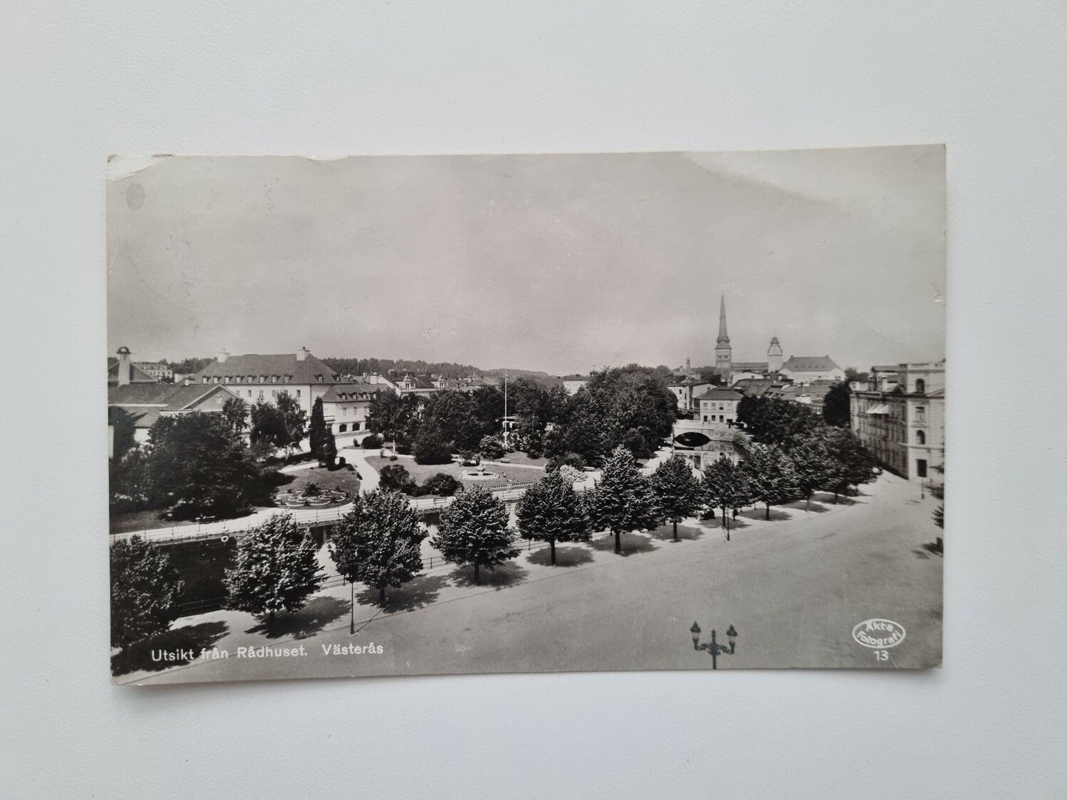 Vykort Utsikt från Rådhuset. Västerås