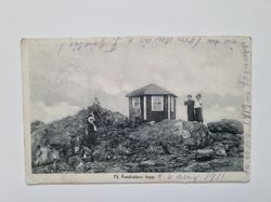 Vykort Vandrare på På Åreskutans topp 1911