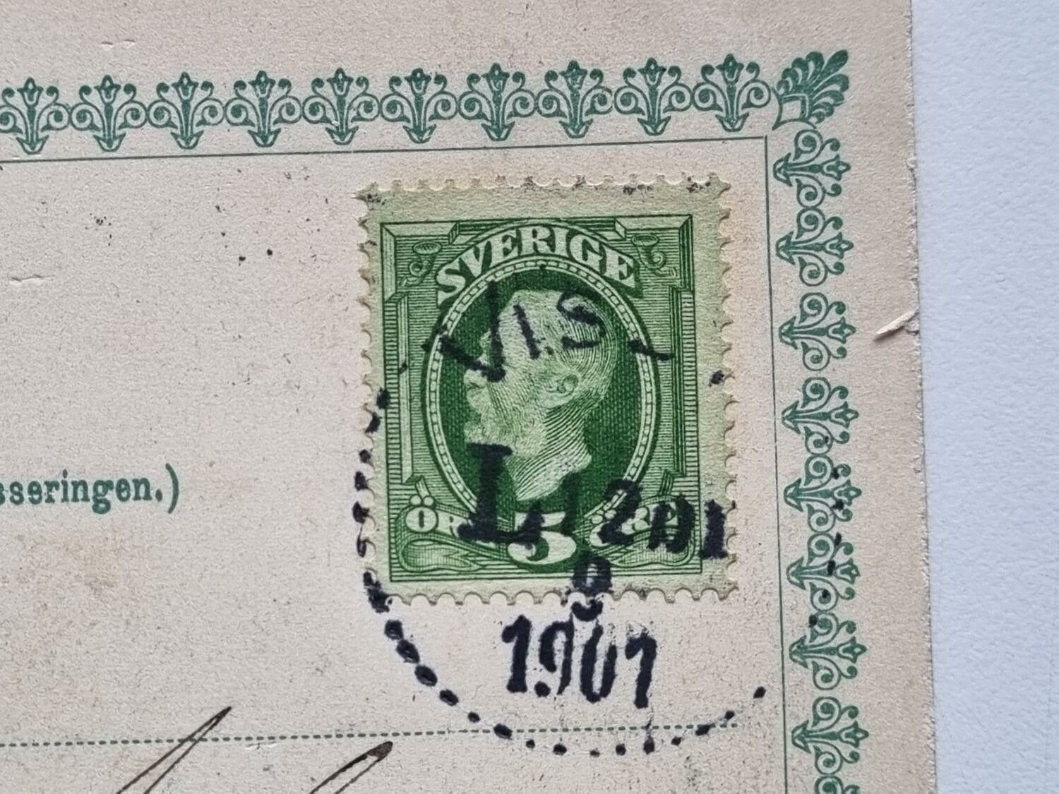 Vykort Wisby: Parti af S:t Nicolaus och Ringmuren, 1901
