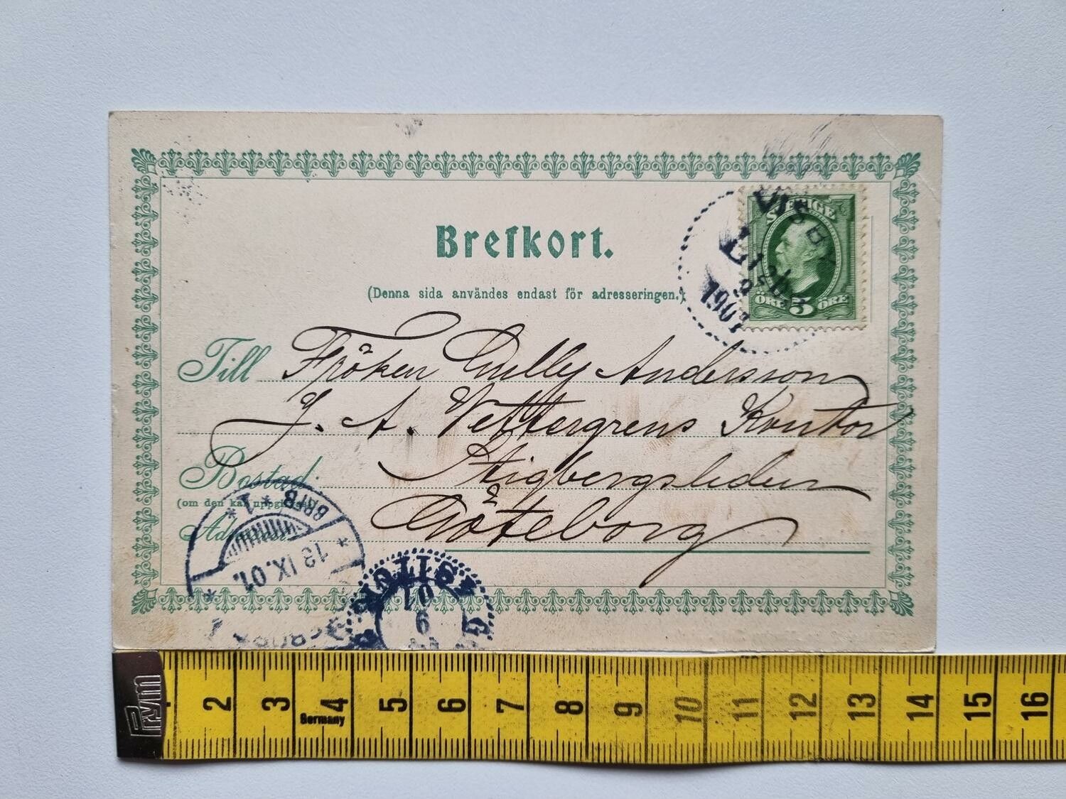 Vykort Wisby: Östra Ringmuren, 1901