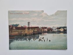 Vykort Västervik, Fiskarhamnen