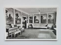 Vykort Västervik. Museet från 1700-talssalongen.