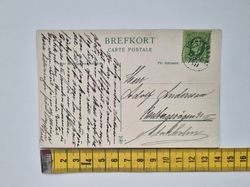 Vykort Västerås Parti af Svartån med Slottet, 1911