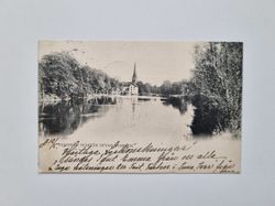 Vykort Vesterås Svartån Ofvan Kvarnen, 1903