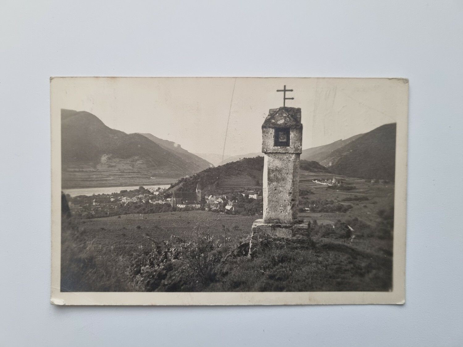 Vykort Wachau. Spitz a./D. Bildstöckl