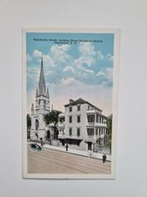 Vykort Wentworth Street, showing Grace Episcopal Church, Charleston, S. C.