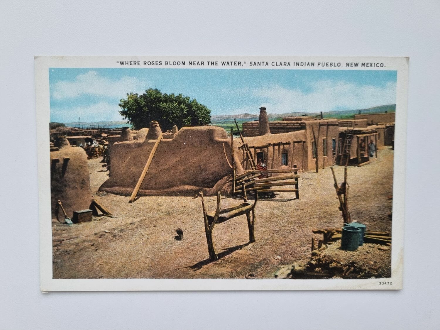 Vykort SANTA CLARA INDIAN PUEBLO, NEW MEXICO