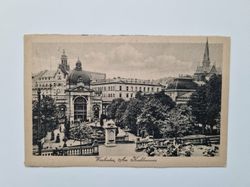 Vykort Wiesbaden, Am Kochbrunnen 1922