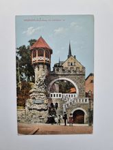 Vykort WIESBADEN, Heidenmauer mit römischem Tor 1911