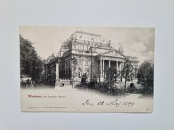 Vykort Wiesbaden, Das königliche Theater, 1899