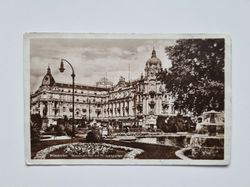 Vykort Wiesbaden. Nassauer Hof mit Blumengarten 1929