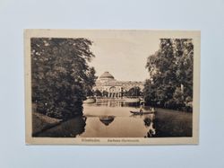 Vykort Wiesbaden. Kurhaus-Gartenseite. 1920
