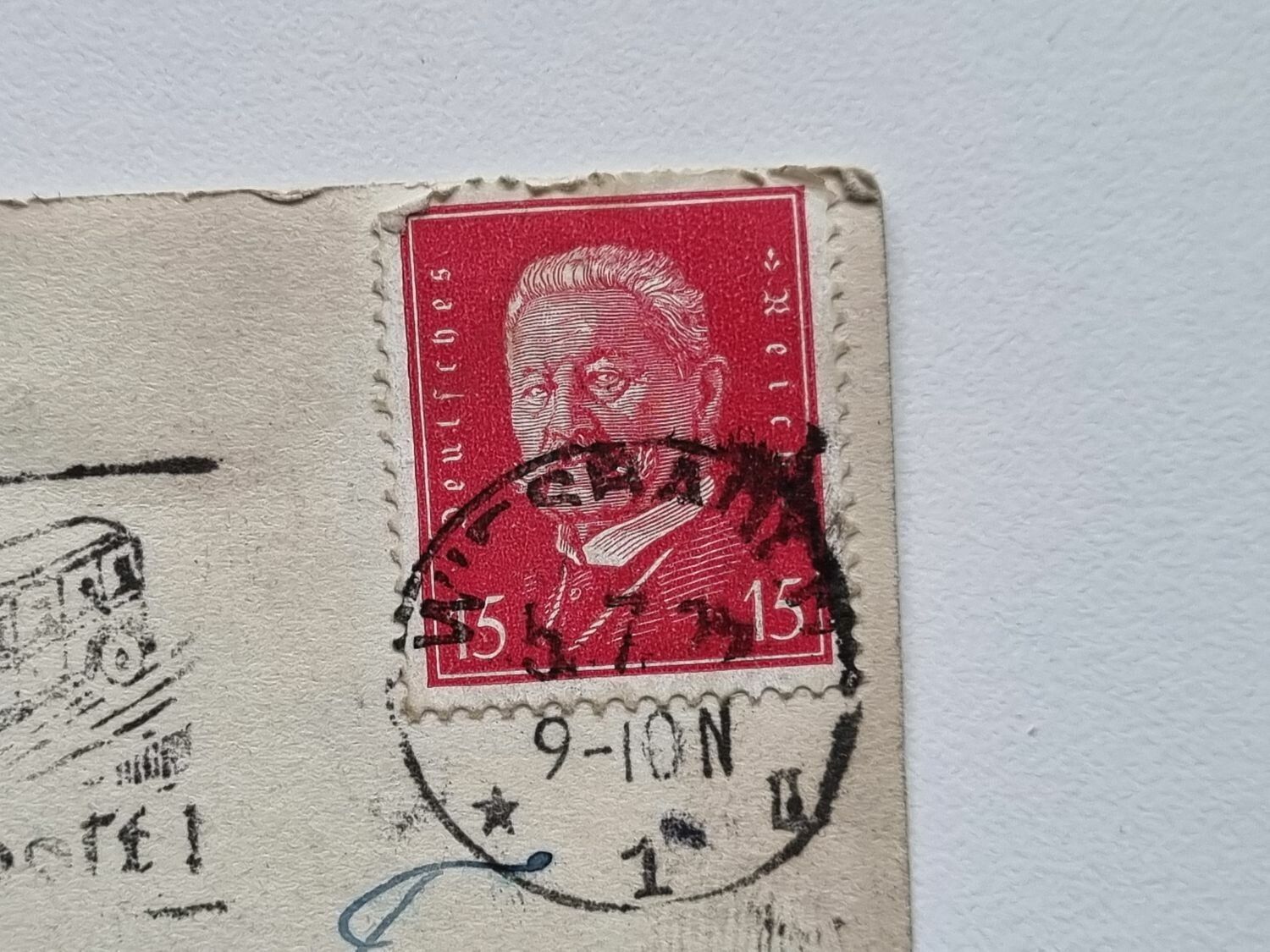 Vykort Wiesbaden. Nassauer Hof mit Blumengarten 1929