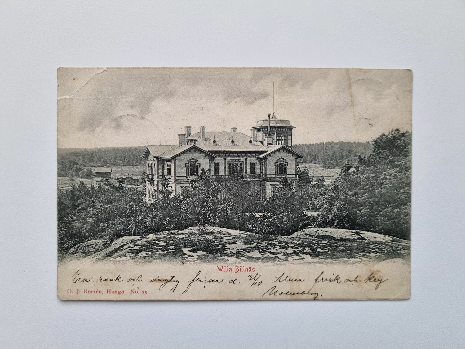 Vykort Willa Billnäs