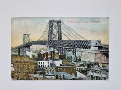 Vykort Williamsburg Bridge, New York, 1911