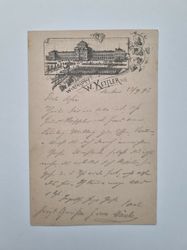 Vykort WIRTHSCHAFT W.KETTLER 1893