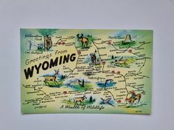 Vykort WYOMING