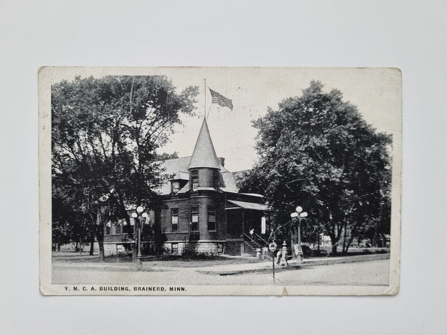 Vykort Y. M. C. A. BUILDING, BRAINERD, MINN. 1920