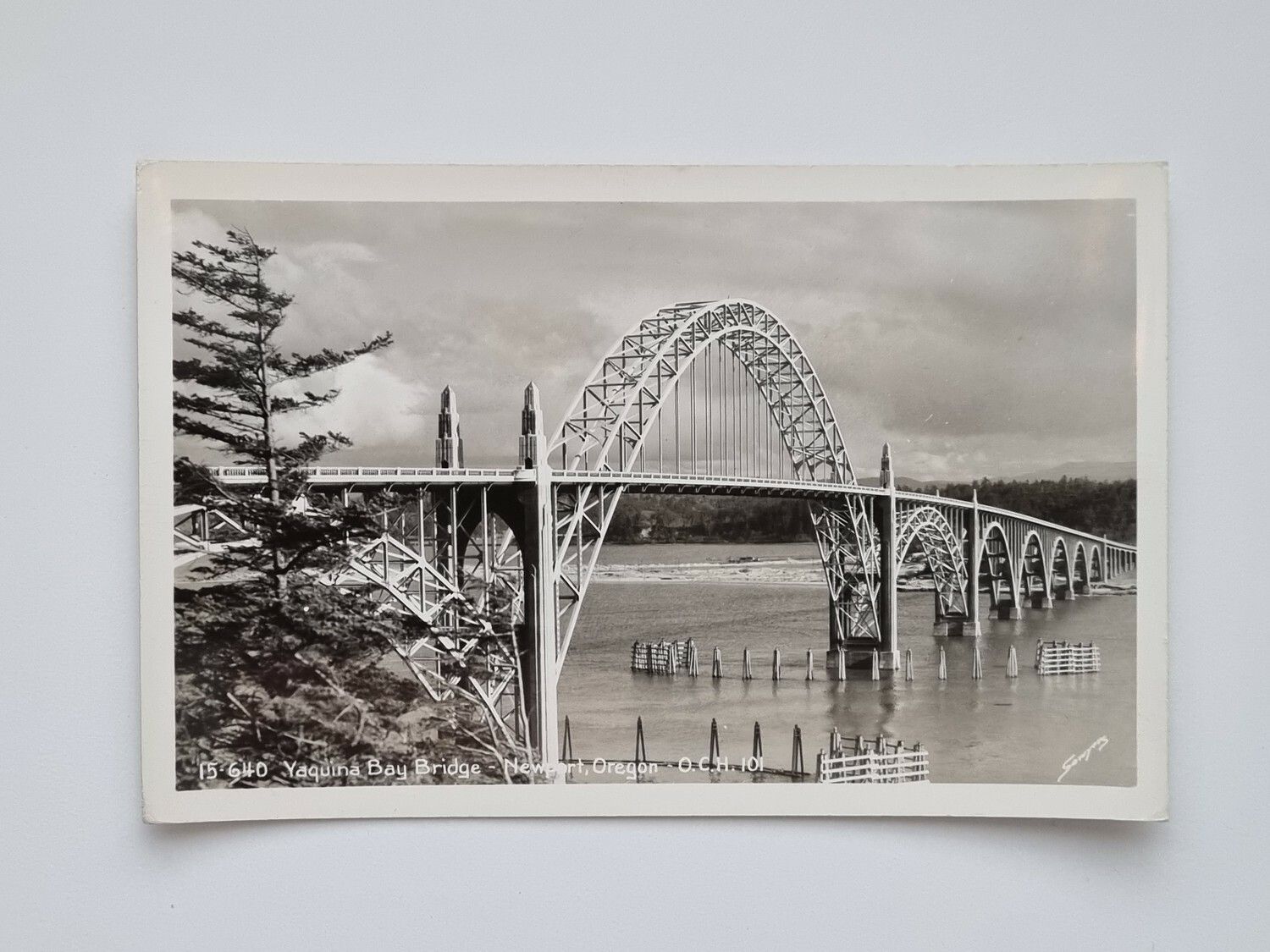 Vykort Yaquina Bay Bridge, Newport Oregon