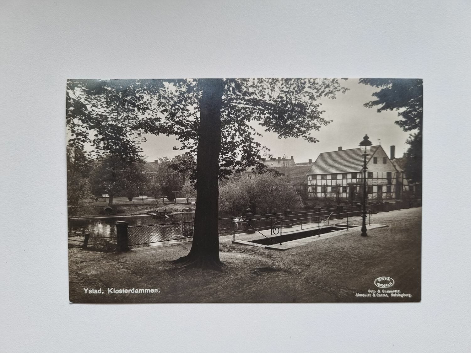 Vykort Ystad Klosterdammen